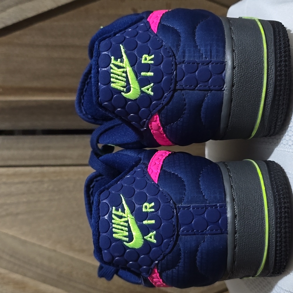 NWOB Nike AF1 "By You" Low 3M Thinsulate Neon Pink Green Blue Gray Womens Sz. 10 - Picture 7 of 8